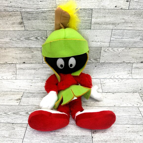 13" Looney Tunes Marvin The Martian Plush 2011 Six Flags Retro - Picture 2 of 9